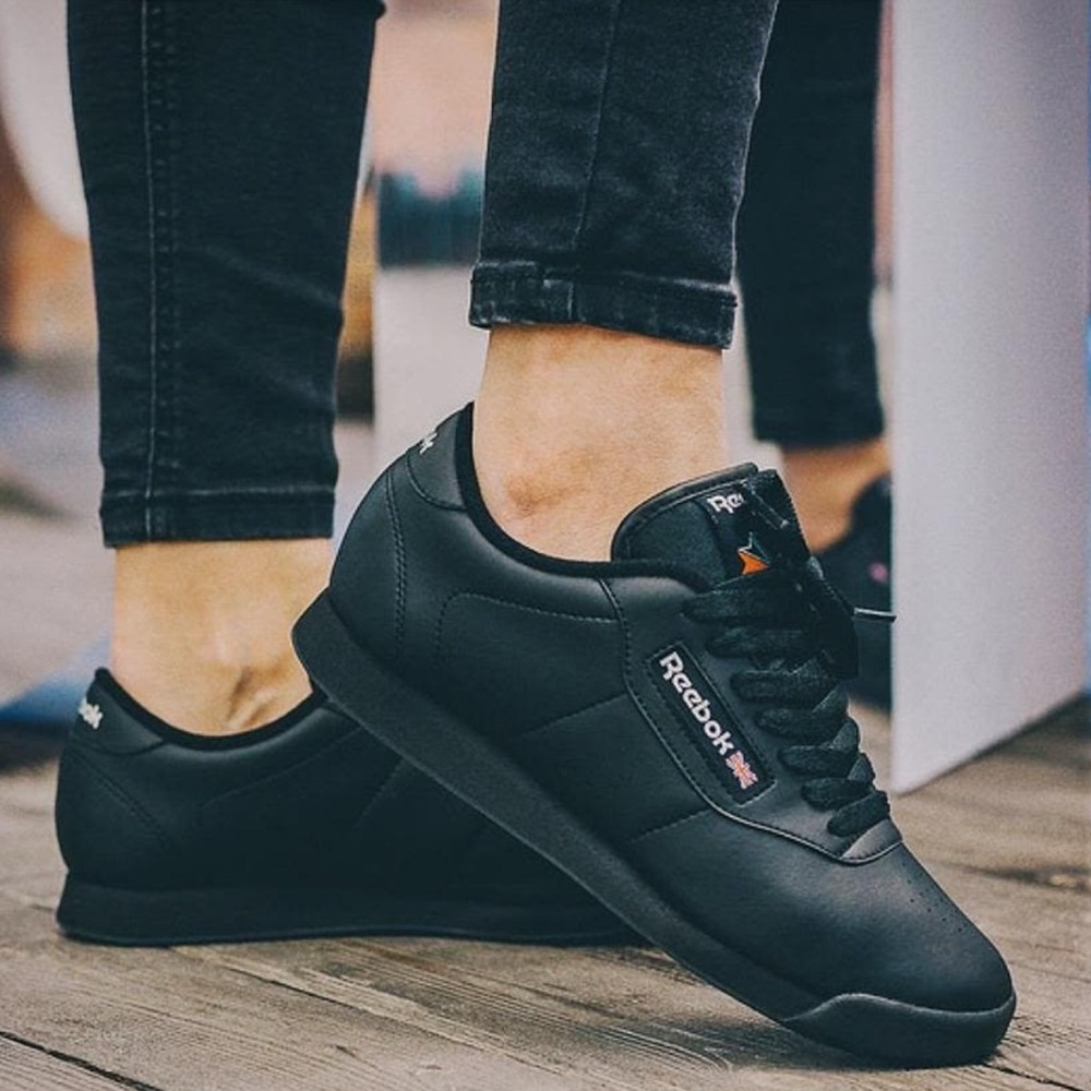 REEBOK Classic Princess Sneaker Sz 8 Black
